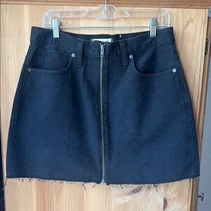 New w/Tags Madewell Black Denim Skirt, 30